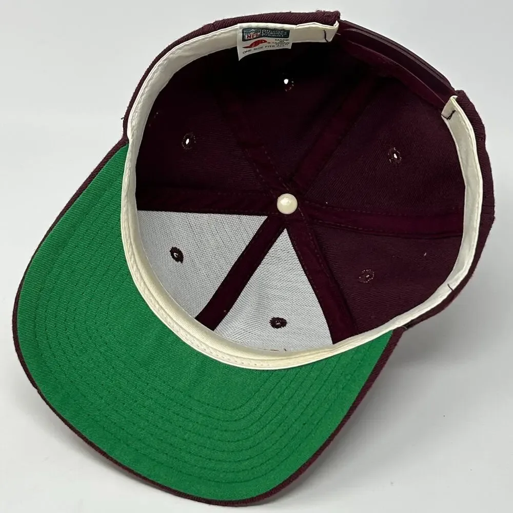 Vintage 90s Washington Redskins Hat Baseball Cap Commanders AJD Snapback Red - Picture 4 of 16